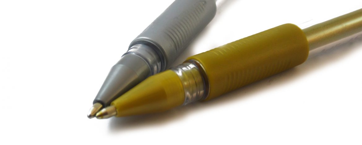 BOLIGRAFO GEL ARTLINE SOFTLINE 1900 DORADO Y PLATEADO