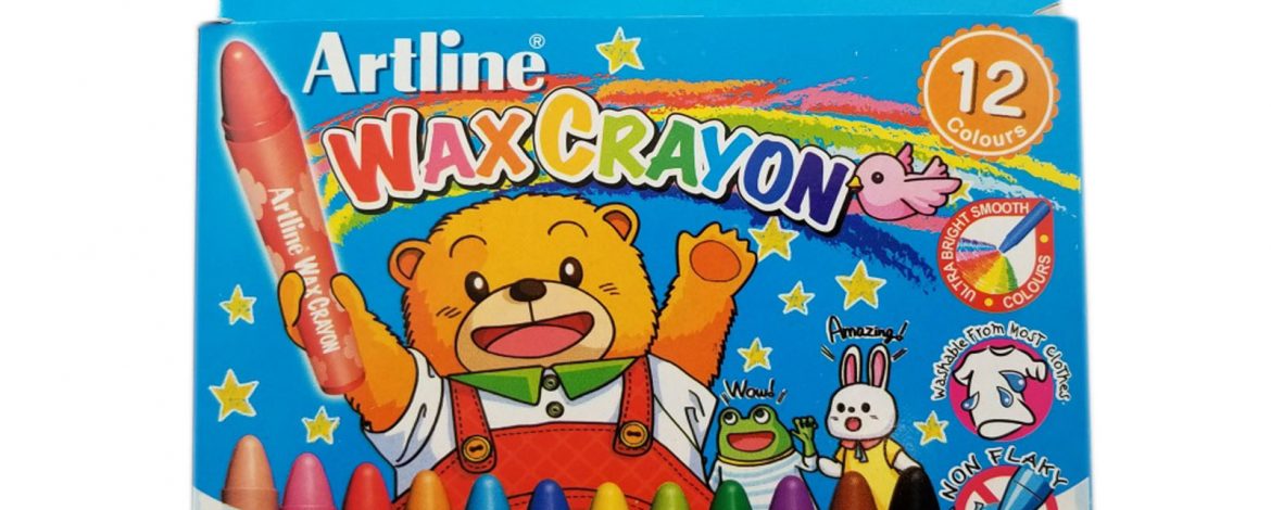 CRAYOLAS ARTLINE X 12 WAX  CRAYON