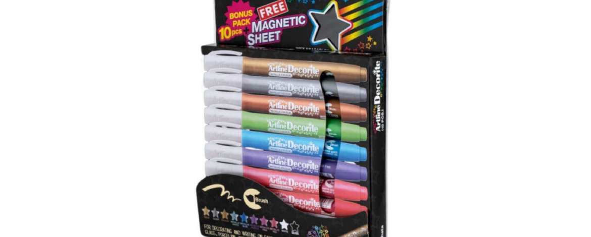 MARCADOR DECORITE  ARTLINE  X 10  C/PIZARRA M